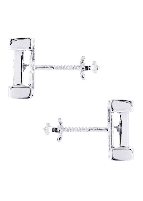 Diamond Earrings For Men | 1.25 Carats 14K White Gold