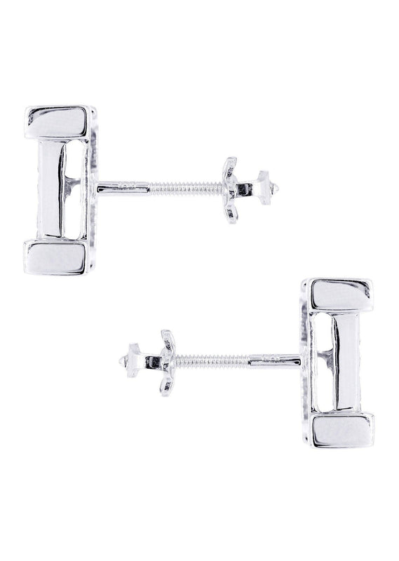 Diamond Earrings For Men | 1.25 Carats 14K White Gold