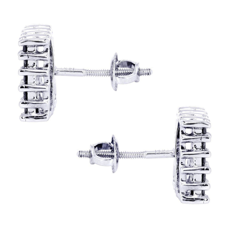 Diamond Earrings For Men | 1.16 Carats 14K White Gold