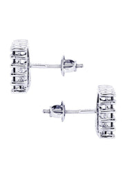 Diamond Earrings For Men | 1.16 Carats 14K White Gold