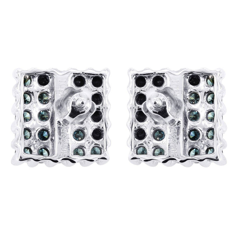 Diamond Earrings For Men | 1.86 Carats 14K White Gold