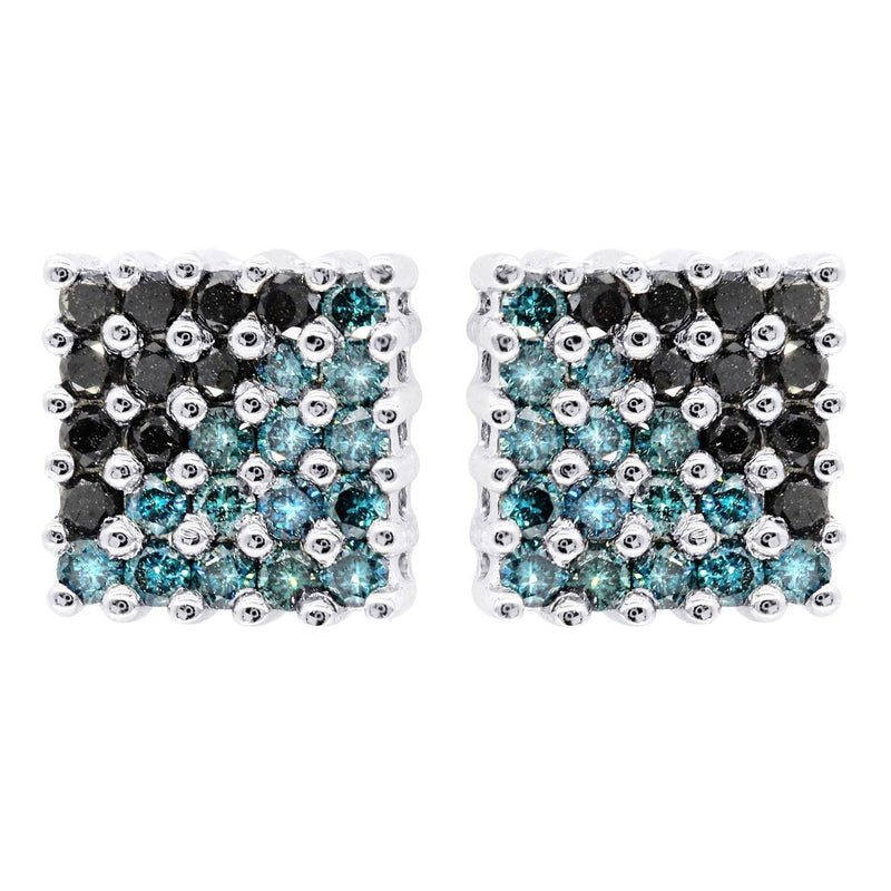 Diamond Earrings For Men | 1.86 Carats 14K White Gold