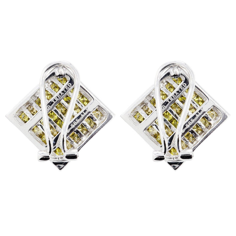 Diamond Earrings For Men | 2.39 Carats 14K White Gold