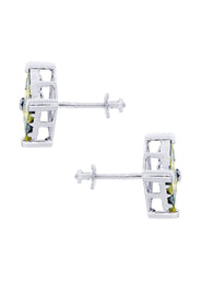 Diamond Earrings For Men | 1.96 Carats 14K White Gold