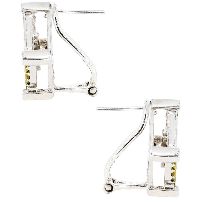 Diamond Earrings For Men | 1.85 Carats 14K White Gold