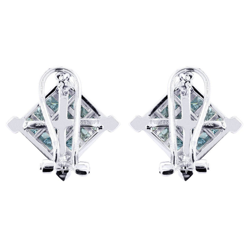 Diamond Earrings For Men | 2.05 Carats 14K White Gold