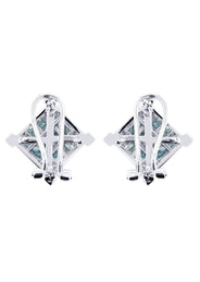 Diamond Earrings For Men | 2.05 Carats 14K White Gold