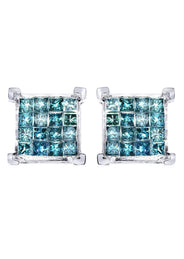 Diamond Earrings For Men | 2.05 Carats 14K White Gold