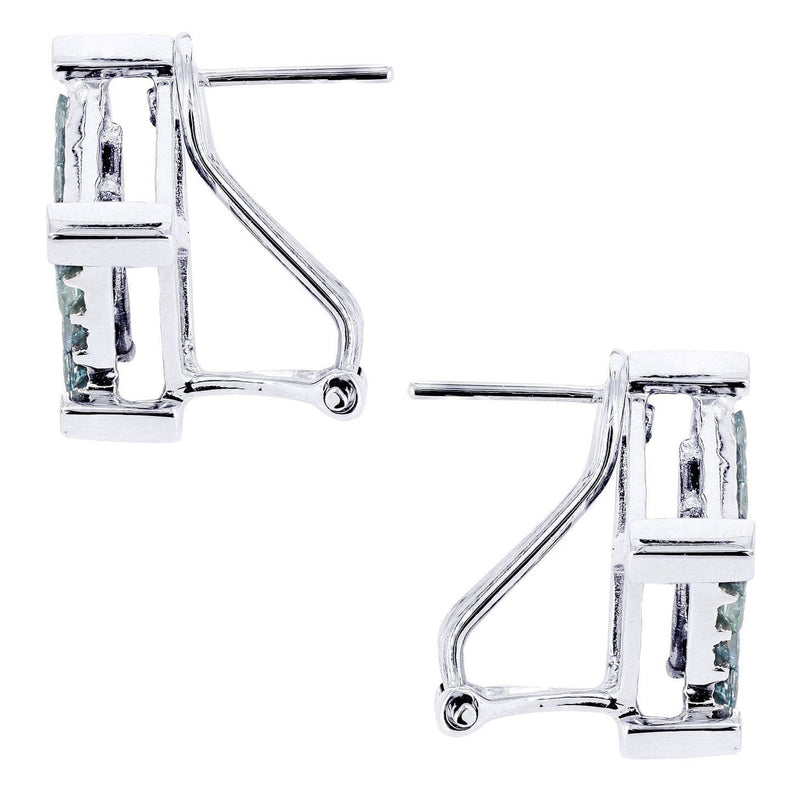 Diamond Earrings For Men | 2.05 Carats 14K White Gold