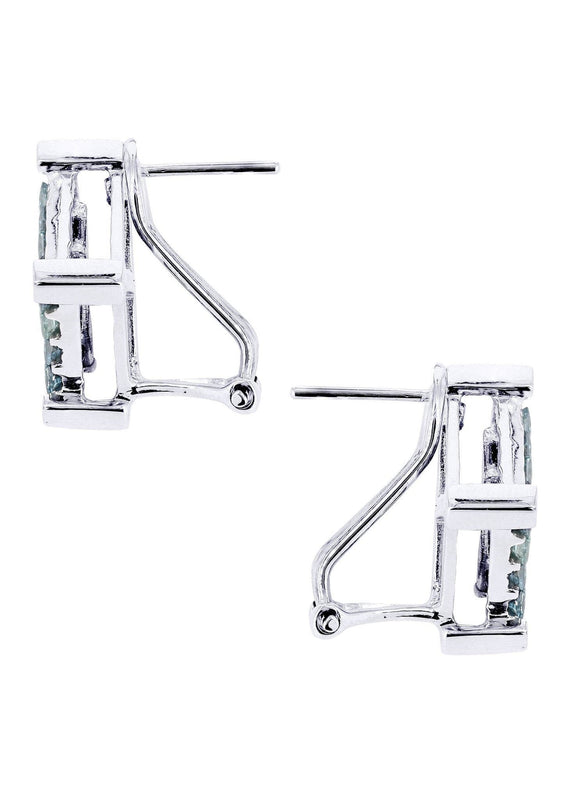 Diamond Earrings For Men | 2.05 Carats 14K White Gold
