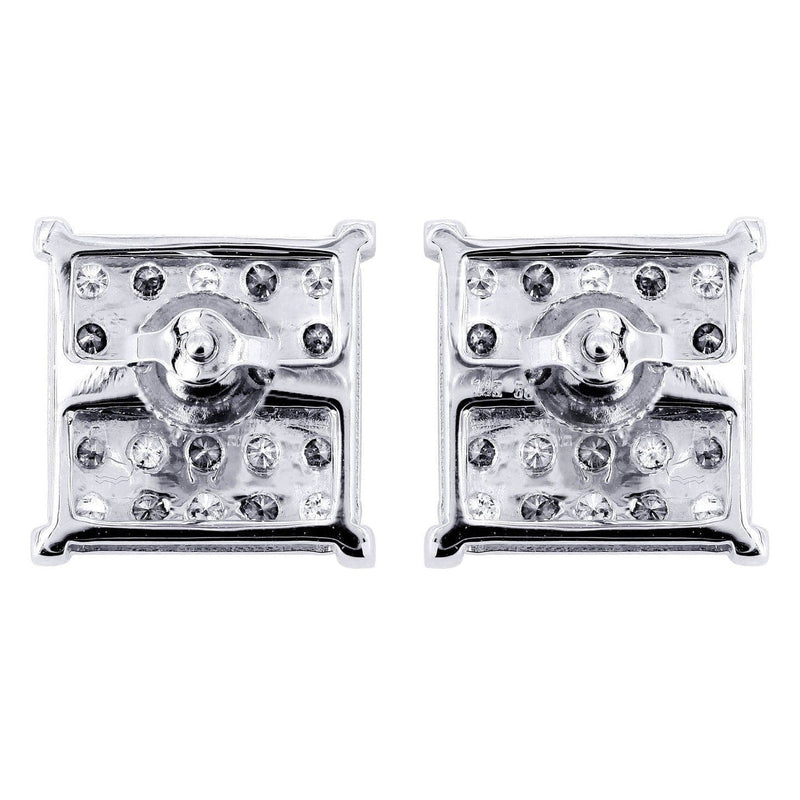 Diamond Earrings For Men | 0.69 Carats 14K White Gold