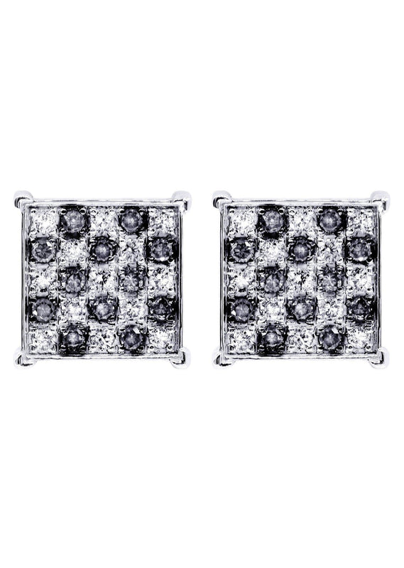 Diamond Earrings For Men | 0.69 Carats 14K White Gold