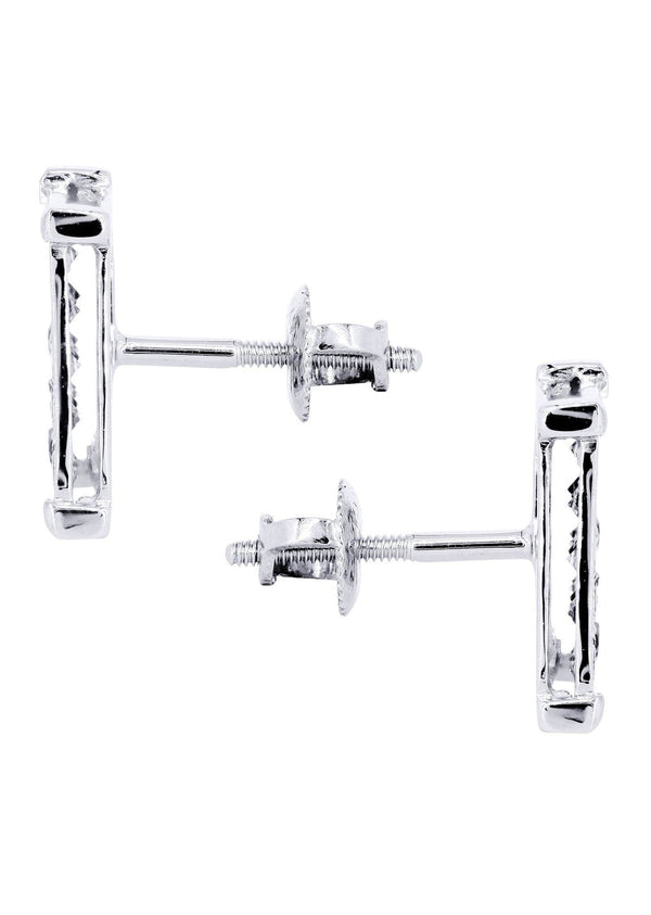 Diamond Earrings For Men | 0.69 Carats 14K White Gold