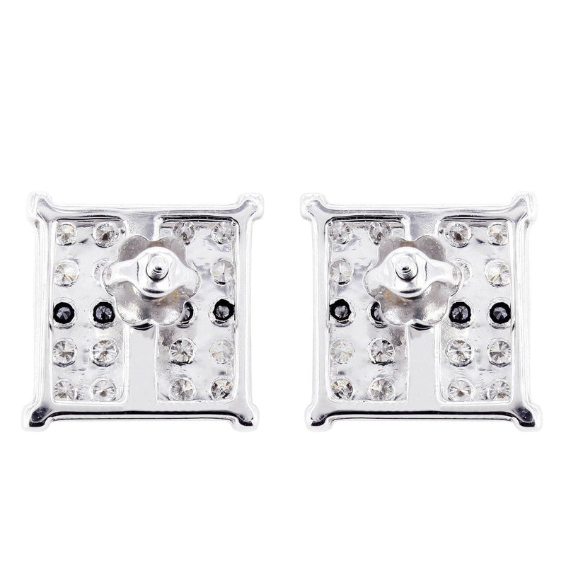 Diamond Earrings For Men | 0.68 Carats 14K White Gold