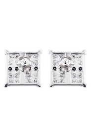Diamond Earrings For Men | 0.68 Carats 14K White Gold