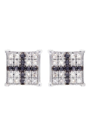 Diamond Earrings For Men | 0.68 Carats 14K White Gold