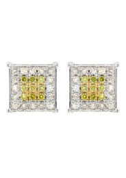 Diamond Earrings For Men | 0.65 Carats 14K White Gold