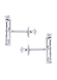Diamond Earrings For Men | 0.65 Carats 14K White Gold
