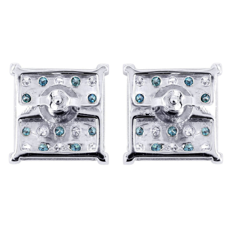 Diamond Earrings For Men | 0.67 Carats 14K White Gold