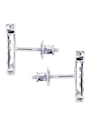 Diamond Earrings For Men | 0.67 Carats 14K White Gold