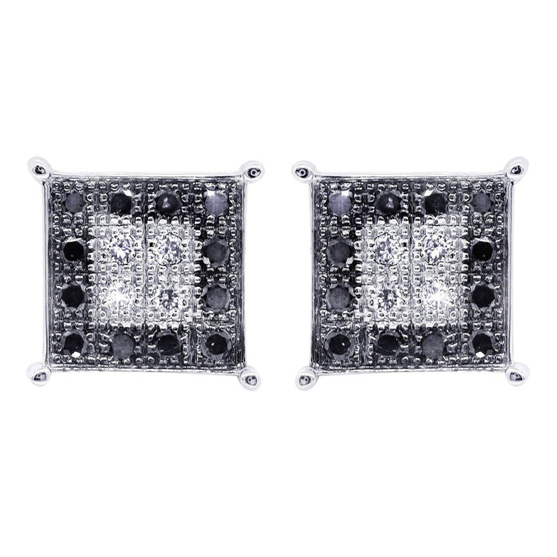Diamond Earrings For Men | 0.31 Carats 14K White Gold