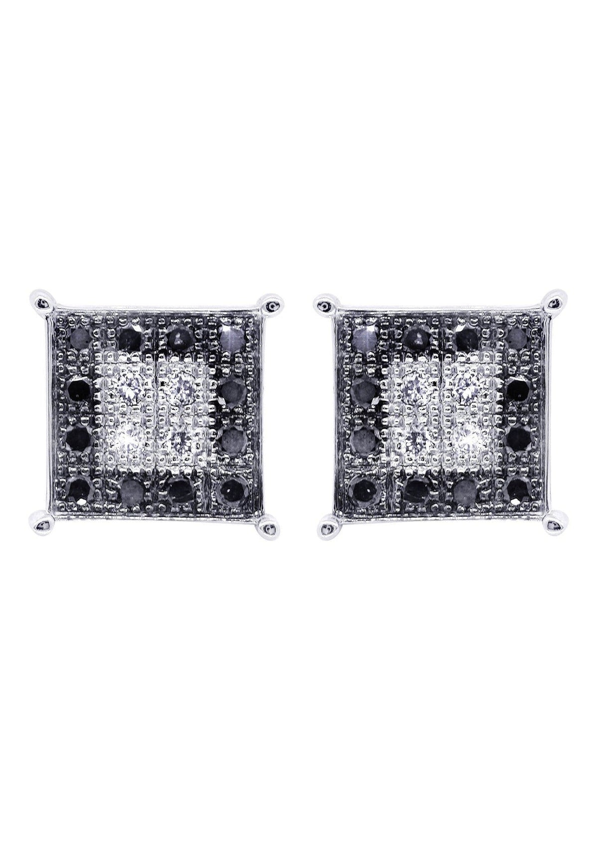 Diamond Earrings For Men | 0.31 Carats 14K White Gold