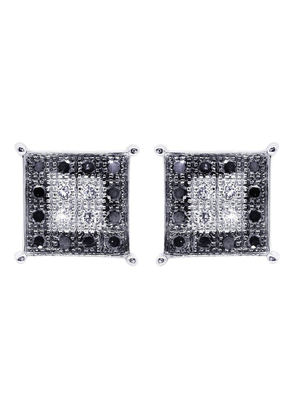 Diamond Earrings For Men | 0.31 Carats 14K White Gold