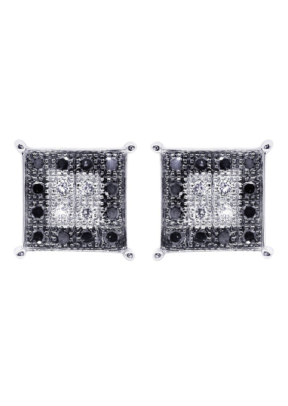 Diamond Earrings For Men | 0.31 Carats 14K White Gold
