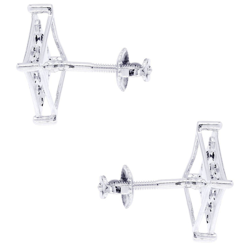 Diamond Earrings For Men | 0.31 Carats 14K White Gold