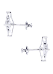 Diamond Earrings For Men | 0.31 Carats 14K White Gold