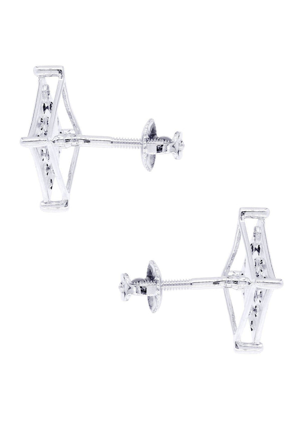 Diamond Earrings For Men | 0.31 Carats 14K White Gold