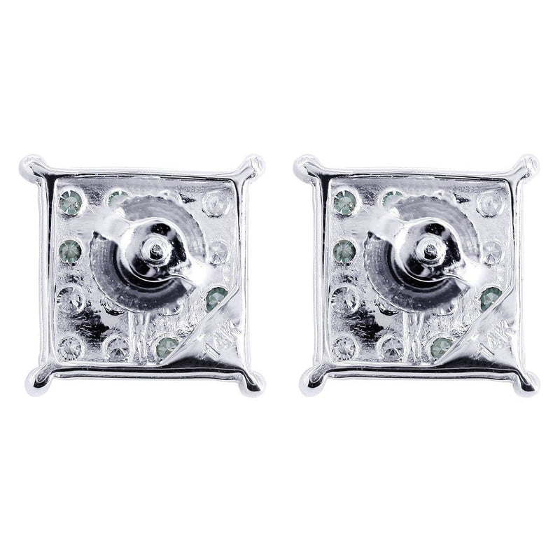 Diamond Earrings For Men | 0.31 Carats 14K White Gold