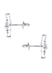 Diamond Earrings For Men | 0.31 Carats 14K White Gold