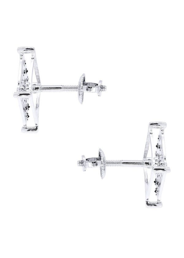 Diamond Earrings For Men | 0.31 Carats 14K White Gold