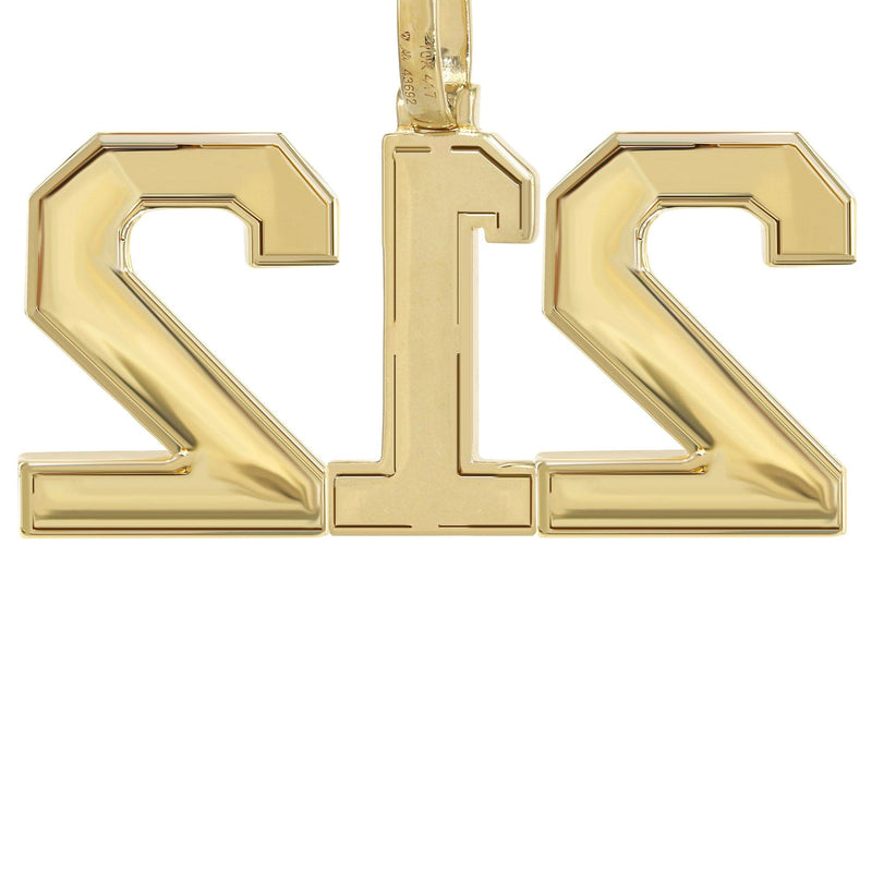 Area Code Number Diamond Pendant Necklace | 1.75 Carats