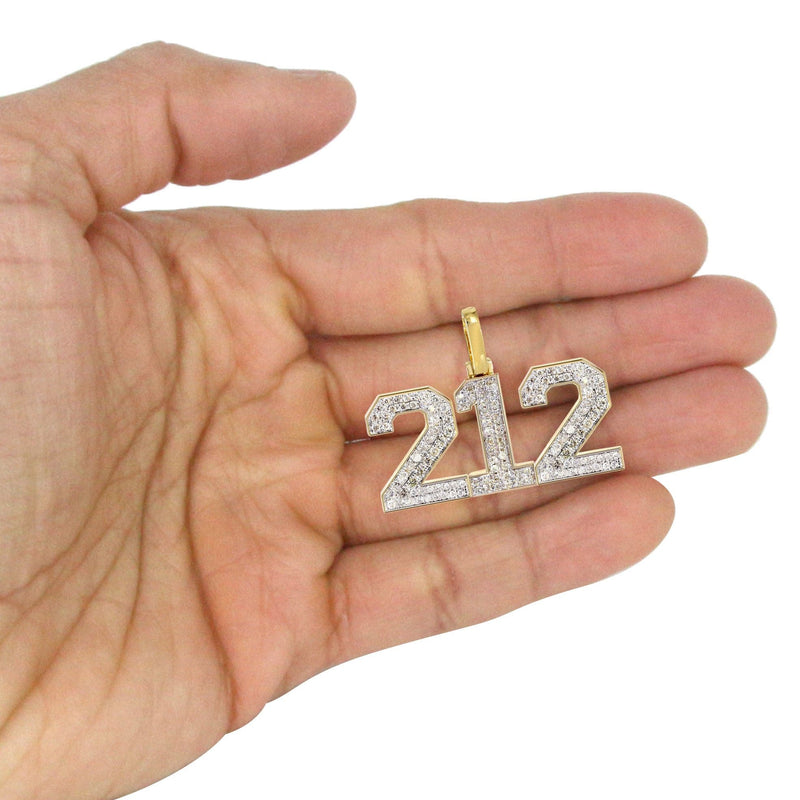 Area Code Number Diamond Pendant Necklace | 1.75 Carats