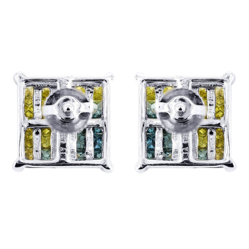 Diamond Earrings For Men | 1.27 Carats 14K White Gold