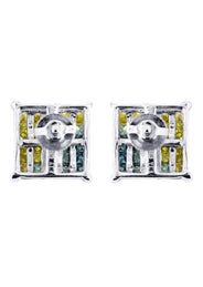 Diamond Earrings For Men | 1.27 Carats 14K White Gold