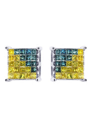 Diamond Earrings For Men | 1.27 Carats 14K White Gold