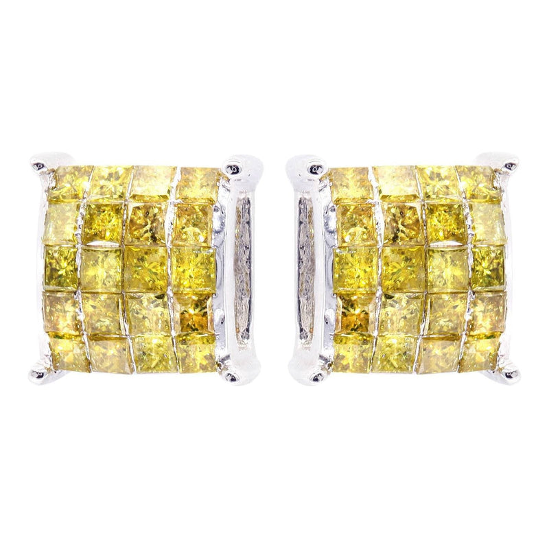 Diamond Earrings For Men | 1.02 Carats 14K White Gold