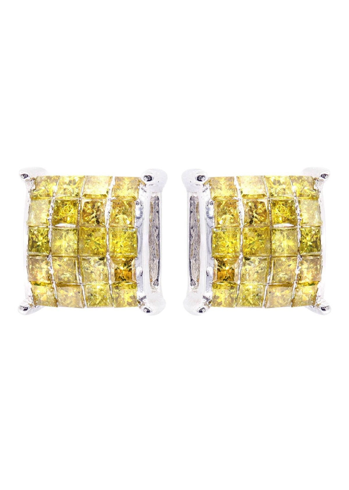 Diamond Earrings For Men | 1.02 Carats 14K White Gold