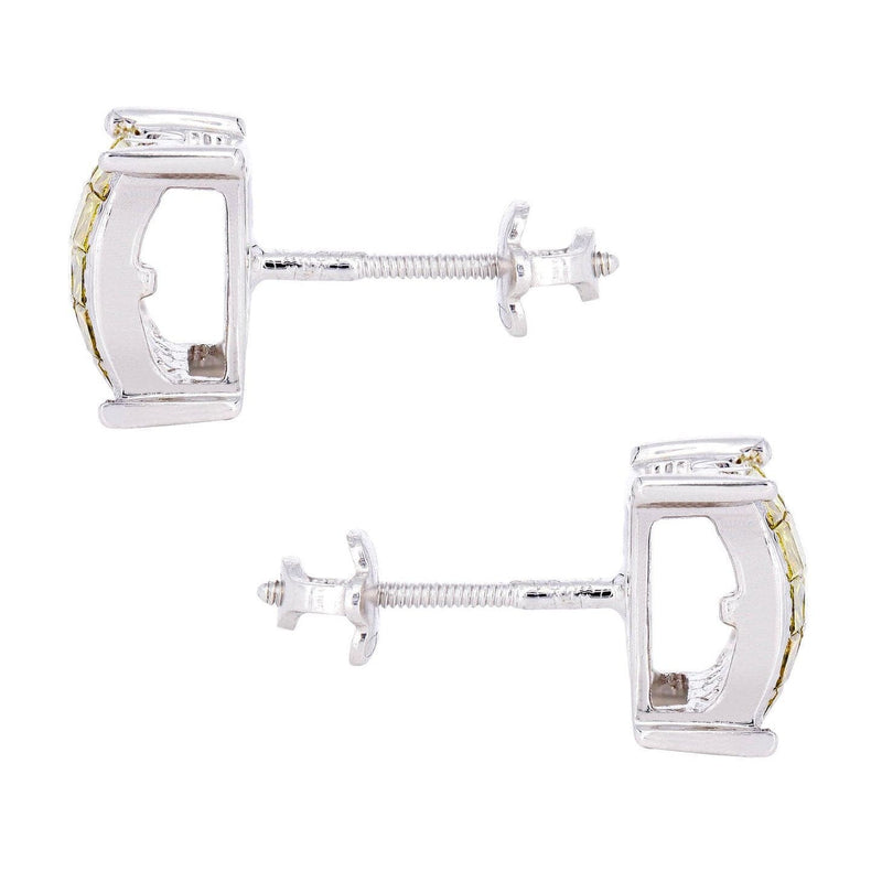 Diamond Earrings For Men | 1.02 Carats 14K White Gold