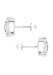 Diamond Earrings For Men | 1.02 Carats 14K White Gold