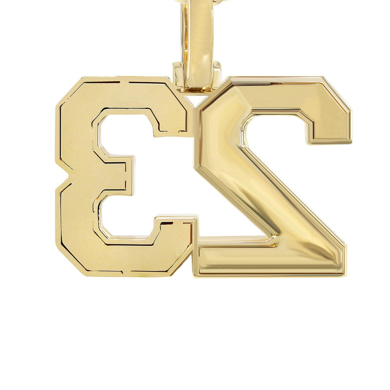 Jersey Number Diamond Pendant Necklace | 1.15 Carats
