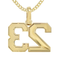 Jersey Number Diamond Pendant Necklace | 1.15 Carats