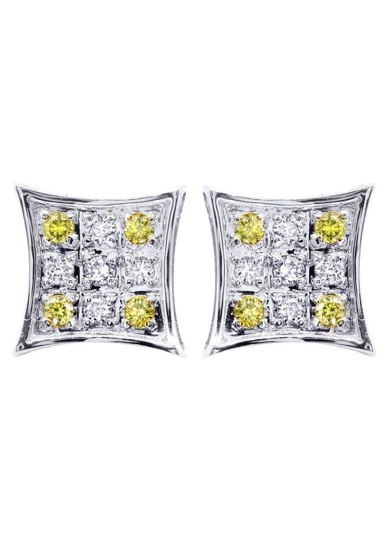 Diamond Earrings For Men | 0.22 Carats 14K White Gold