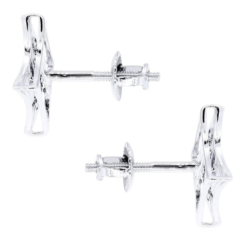 Diamond Earrings For Men | 0.22 Carats 14K White Gold
