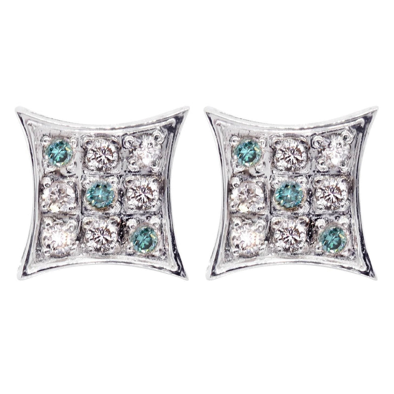Diamond Earrings For Men | 0.22 Carats 14K White Gold