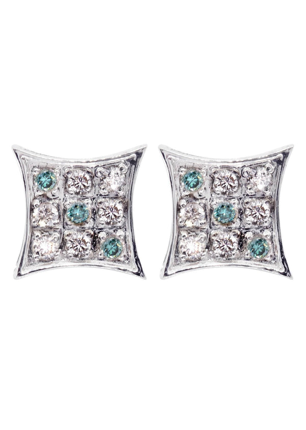 Diamond Earrings For Men | 0.22 Carats 14K White Gold