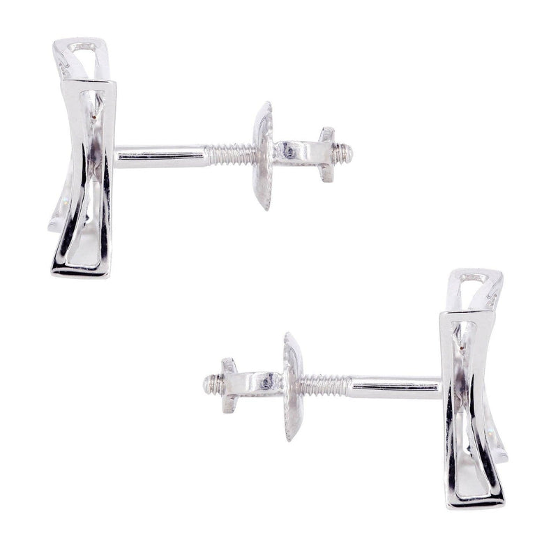Diamond Earrings For Men | 0.22 Carats 14K White Gold